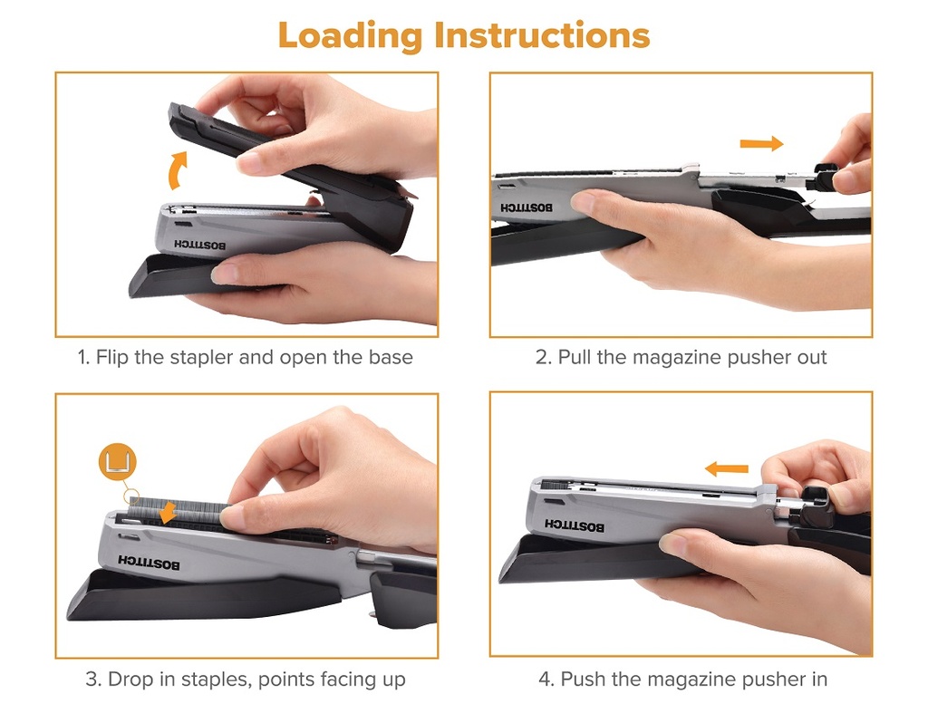 Spring loaded clearance stapler